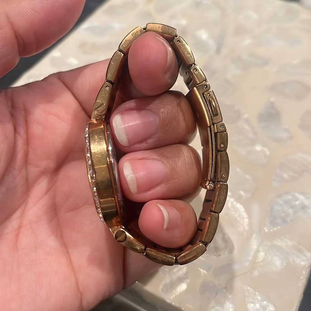 Juicy Couture Luxe Ladies Watch Rose Gold Stone Set
